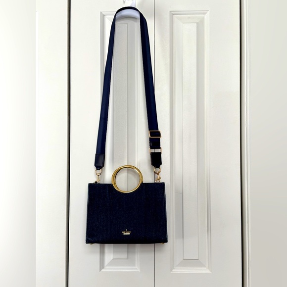 RARE Kate Spade, White Rock Road Denim Sam Satchel - Picture 15 of 16